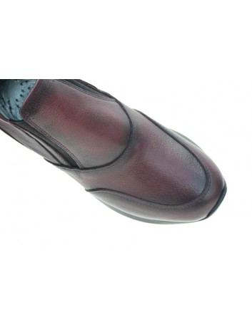 Skórzany półbut damski T.Sokolski ARA K-55, Kolor czerwony