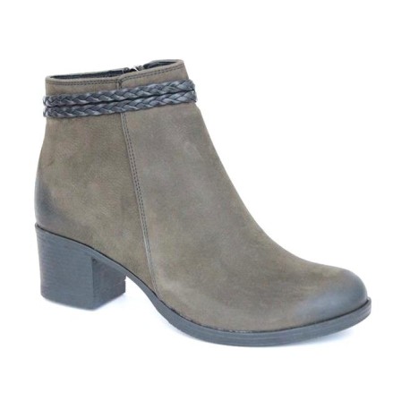 Skórzany botek damski T.Sokolski BAY 679 khaki nubuk