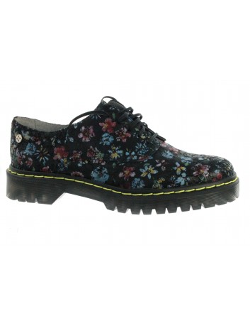 Oxfordy Maciejka MAC 04087-14 czarny kwiat