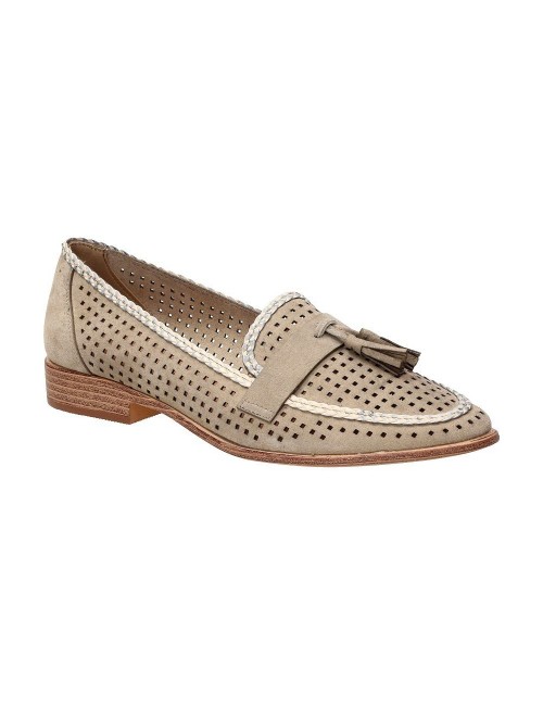 Mokasyny damskie Sergio Leone MK735 beżowy