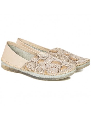 Balerina damska skórzana Maciejka 01930-81 beżowy