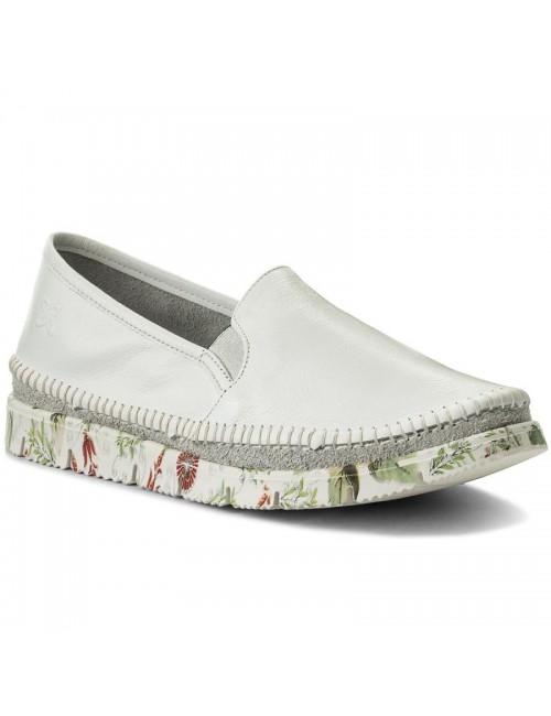 Półbut skórzany Maciejka 03512-11 biały