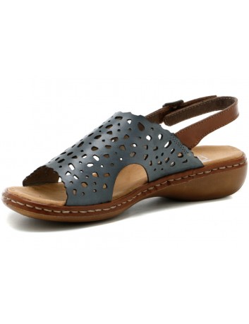 Sandał damski Rieker 65966-12 granatowy