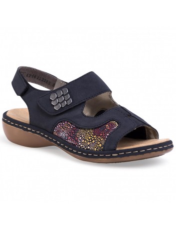 Sandał damski Rieker 65989-14 granatowy