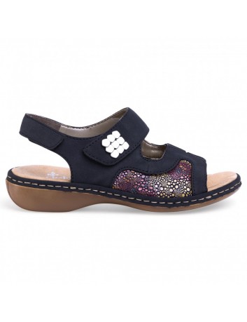 Sandał damski Rieker 65989-14 granatowy