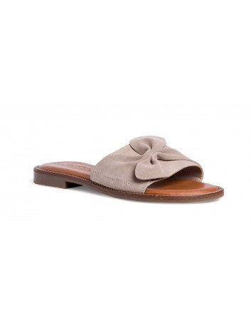 Skórzany klapek damski Tamaris 1-27141 ciemny beż