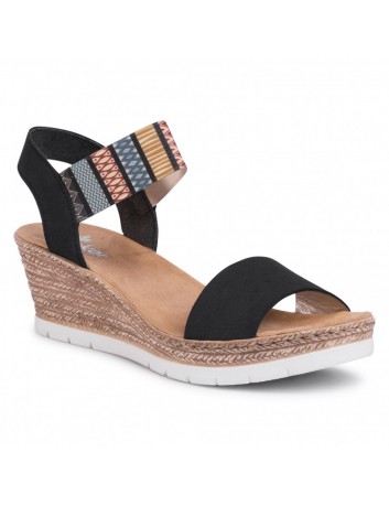 Sandał damski Rieker 61910-14 granatowy