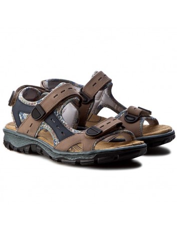 Sportowy sandał damski Rieker 68872-25 brązowy