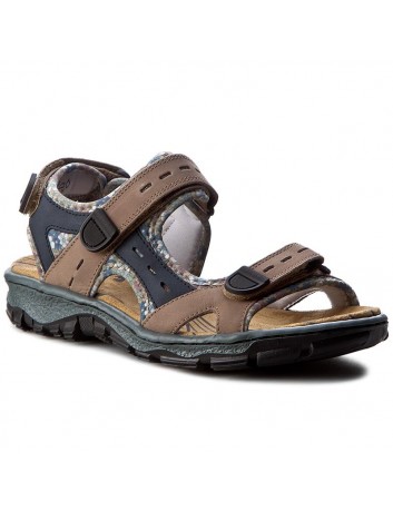 Sportowy sandał damski Rieker 68872-25 brązowy