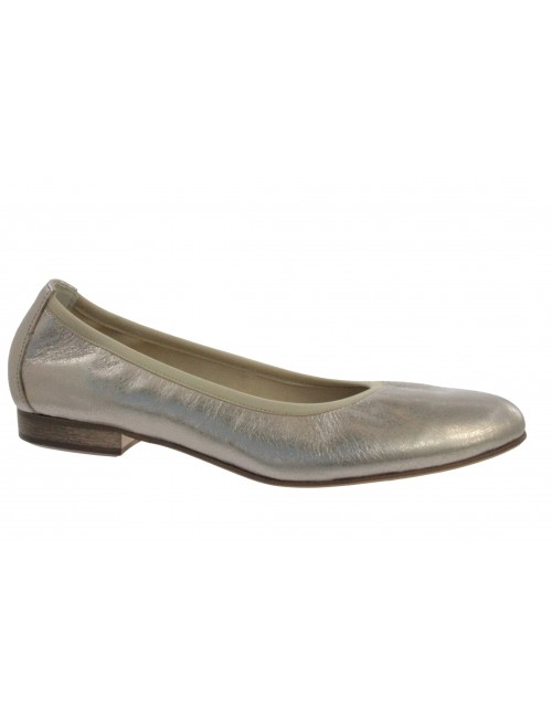 Balerina damska skórzana MILO 894 złoty