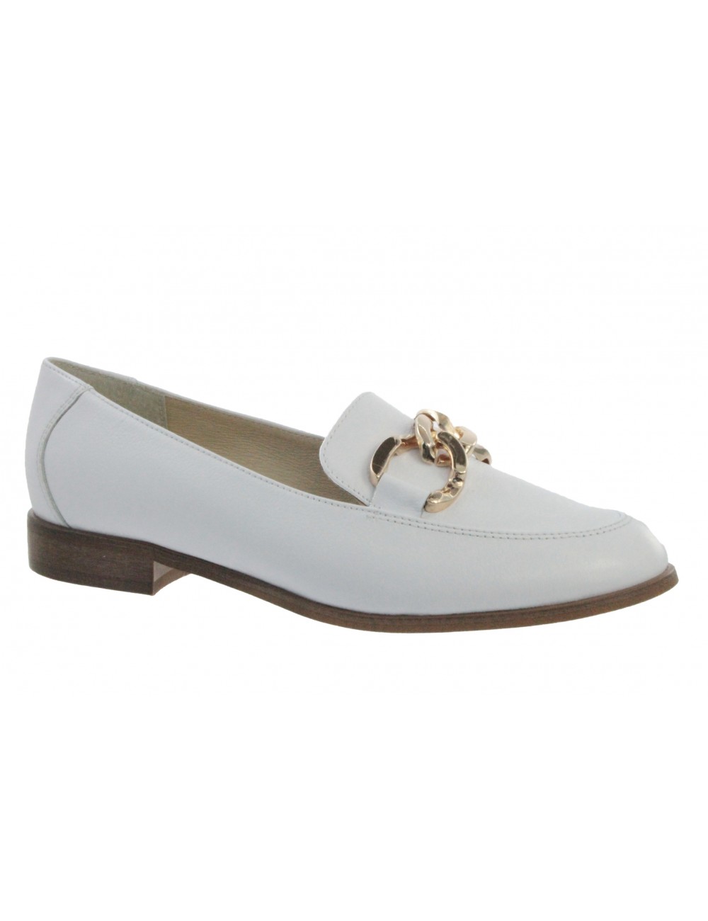 Mokasyn damski skórzany MILO 915 biały