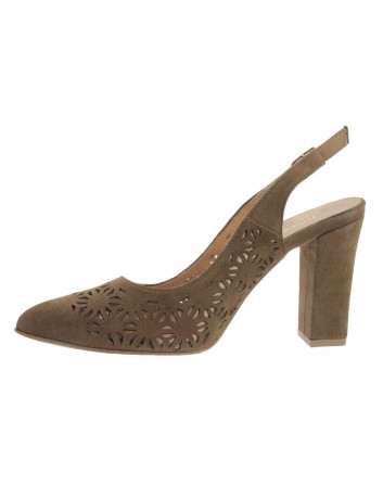 Sandał damski skórzany JUMA 2821 jasny brąz