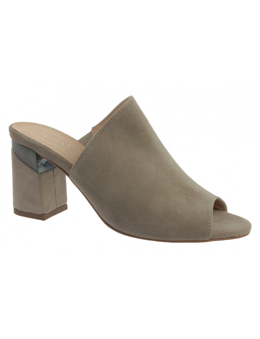 Skórzany klapek damski JUMA 2825 beżowy