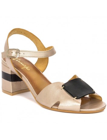 Sandał damski skórzany Maciejka 04120-25 złoty