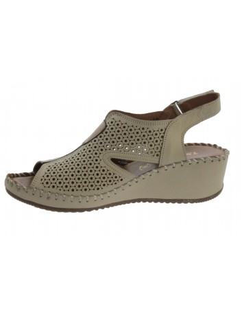 Skórzany sandał damski T.Sokolski BK L21-336 beżowy