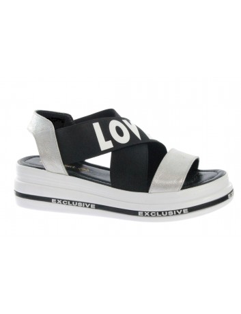 Skórzany sandał damski T.Sokolski BK L21-338 srebrny